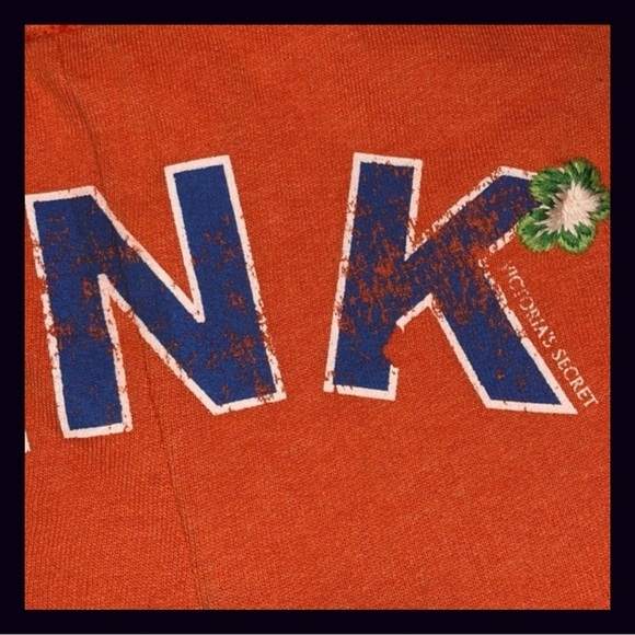 Vintage Victorias Secret PINK Orange Embroidered Matching Set Size Medium - Picture 9 of 16